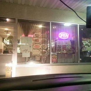 Outside front of restaurant