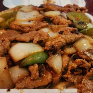 Beef Chow fun w/ black bean sauce
