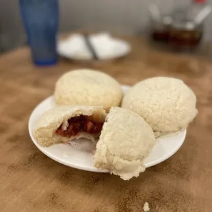 Snowy baked bbq pork bun