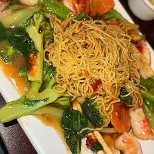 Mi xao mem mixed  Stir fried egg noodles