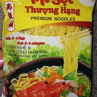 a bag of noodles
