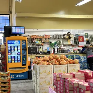 a woman shopping in a grocery store