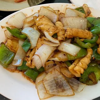 100. Fresh Squid with Black Bean Sauce