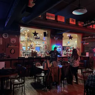 people sitting at the bar