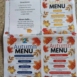 autumn menus