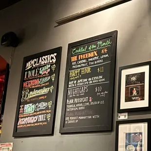 Menu as of 9/21. Prices are even better on Sun-Thursday.