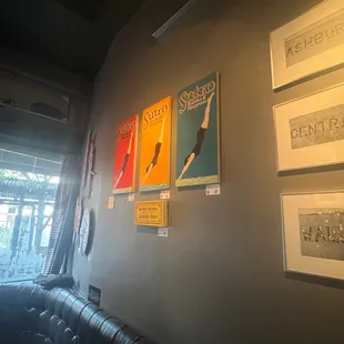 posters on the wall