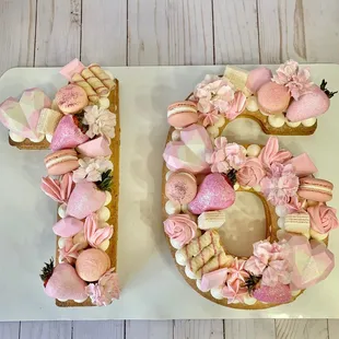 a number shaped cake