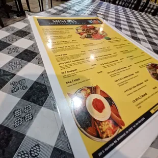 Viewing the menu.