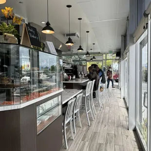 Inside counter seating