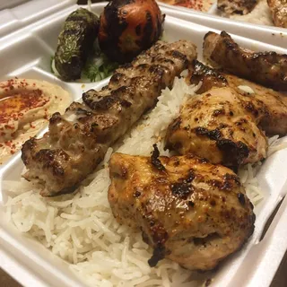Ground Chicken Lule Kabob Plate