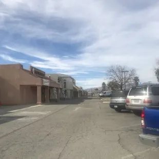 parking lot with cars