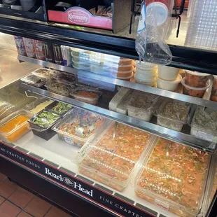 Salsa, veggies, guacamole, salsa, Queso and more