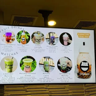 Menu as of May 2024