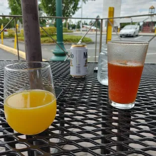 Moon mimosa just tastes like regular mimosas - the michelada is also bland