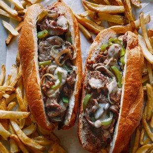 Philly steak sandwich