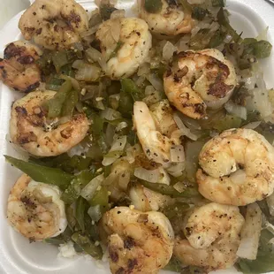 Shrimp, rice, dinner