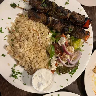 Beef Kebab Platter