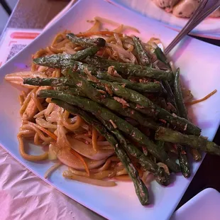 Green beans with garlic