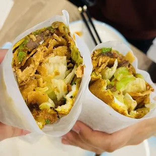 Chinese burrito - beef and pork floss 10/10