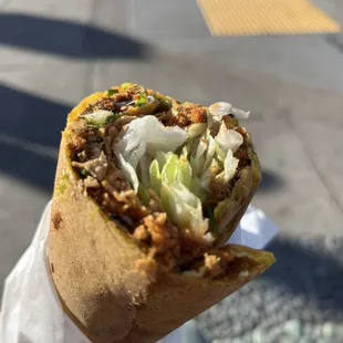 pork floss chinese burrito