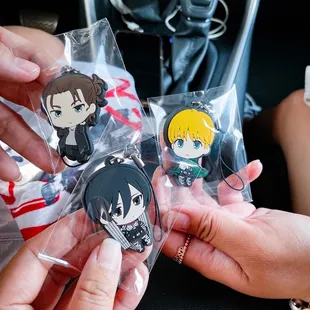 Lucky Gacha Pull! We have the trio. They have blind boxes, so good luck when you decide to do one. Recommend with friends!