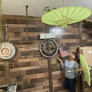 You will see the creativeness as you come in. Its small but enjoyable fun place!