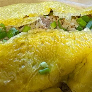 adobo fried rice omelette