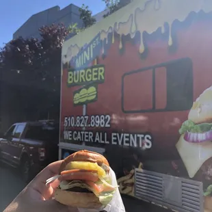 Mini Hawaiian burger