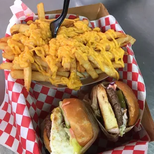 Add nacho cheese to your fries