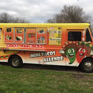 a colorful food truck