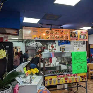 he interior of a restaurant