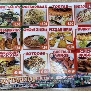 Menu as of 11/24/23