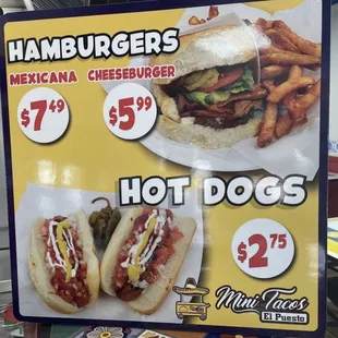 Hamburgers and Hotdogs