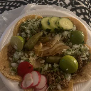 Asada mini tacos