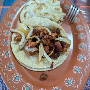 Taco and gorditas