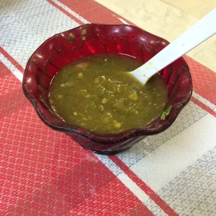 Fresh jalapeño purée! So yummy