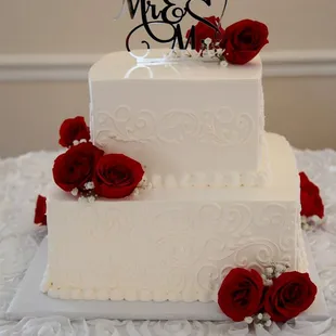 a wedding cake