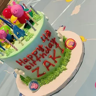 Peppa pig chiffon cake