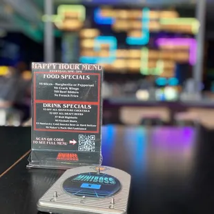 a menu for a restaurant