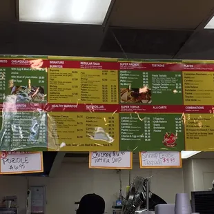 Menu pic taken November 3, 2016