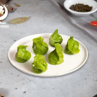 Green Flour- Mackerel Fish with Leeks Dumplings