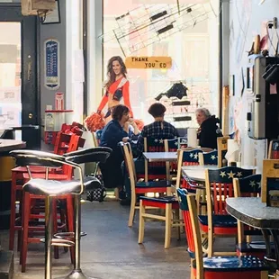 Looking toward front window