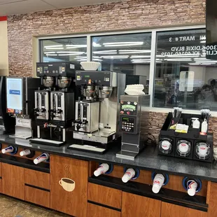 a coffee machine and coffee maker
