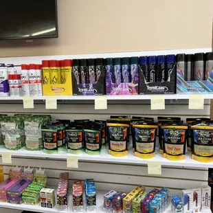 a variety of products for sale