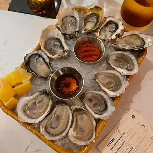 A dozen oysters add-on to our chef's tasting meal