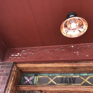 Porch light installation