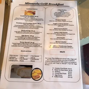 sushi and sashimi, menu