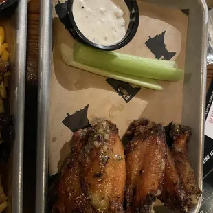 Garlic Parmesan wings