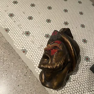 Head on the floor